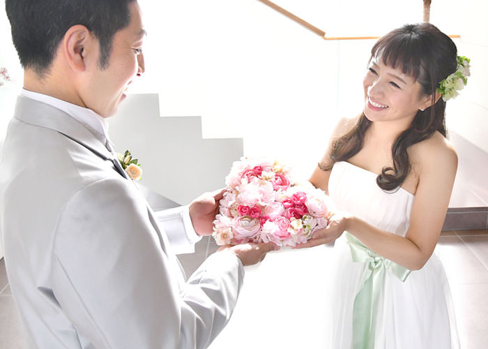 木製レーザー刻印ラブレターボード「ハートフラワー」結婚式のサプライズ演出
