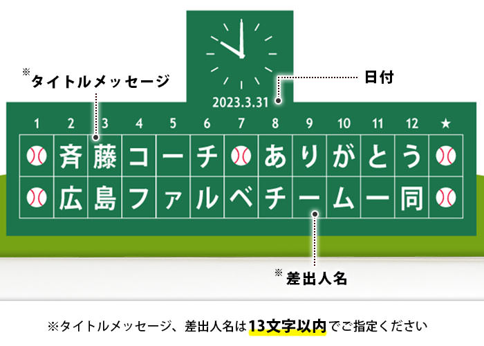 寄せ書きメッセージボード「ベースボール（野球）」