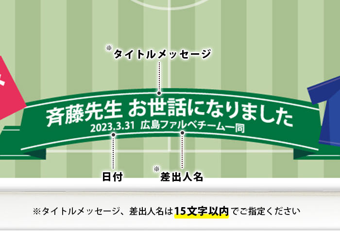 寄せ書きメッセージボード「サッカー」