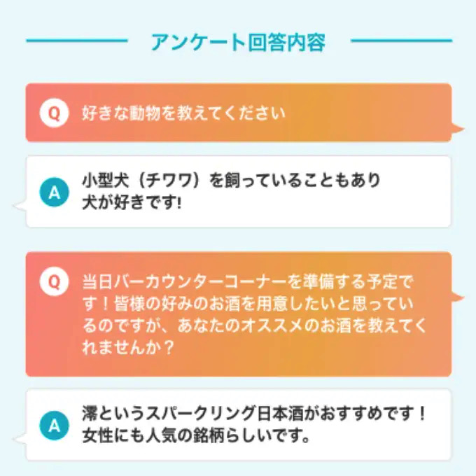 アンケート機能
