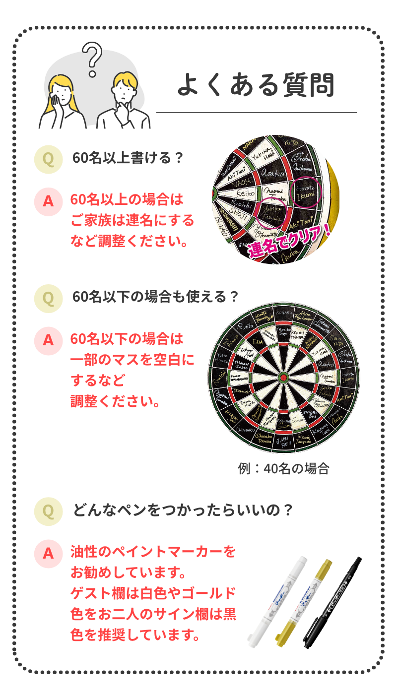 ダーツ結婚証明書よくある質問