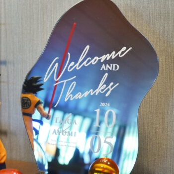 アクリルミラーウェルカムボード