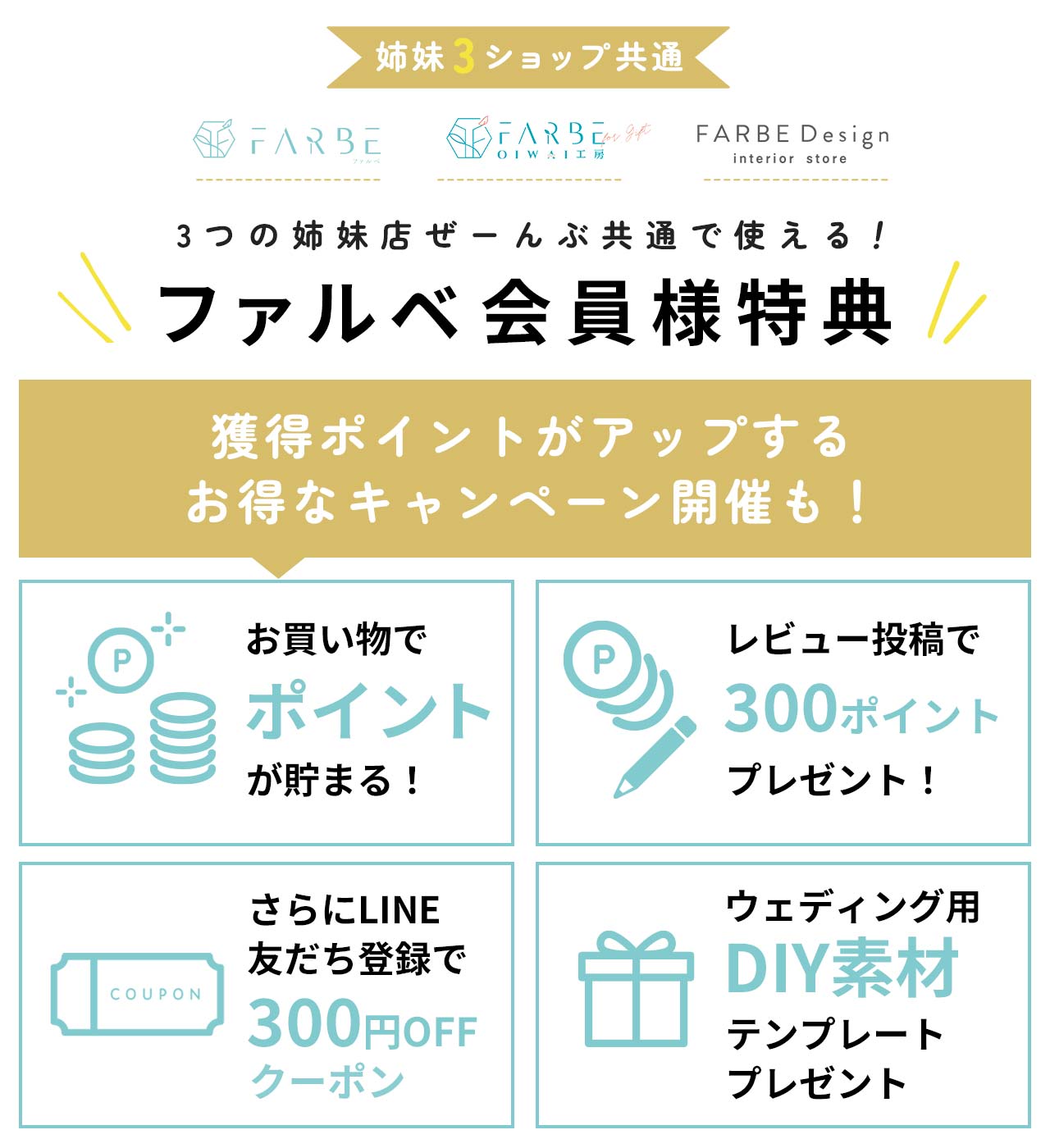 ファルベの会員登録特典