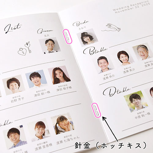 中綴じ印刷（ホッチキス綴じ）