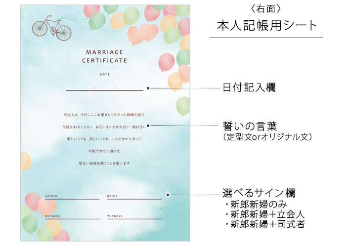 本人記帳用シート