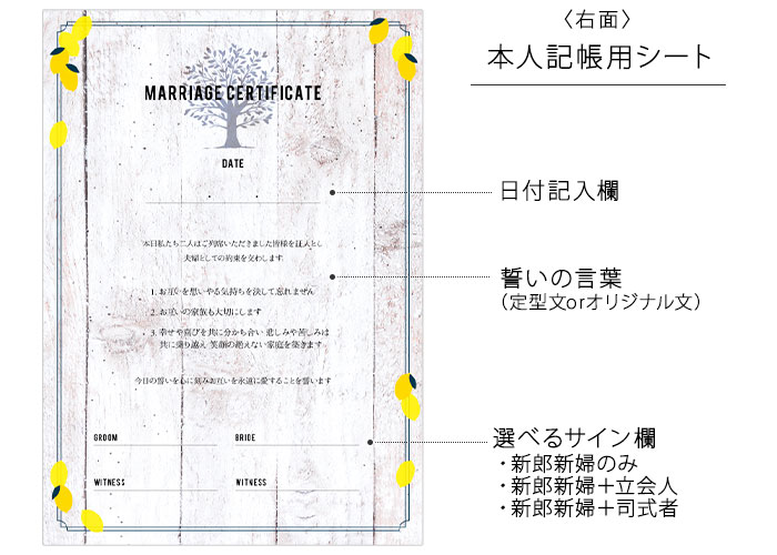 本人記帳用シート