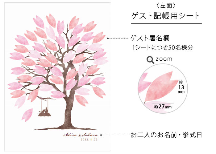 ゲスト記帳用シート
