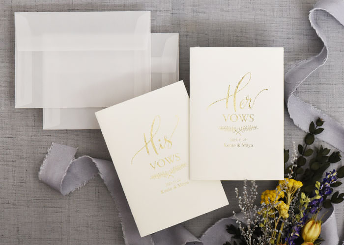 Wedding vow books誓いのノート「ホワイト」イメージ