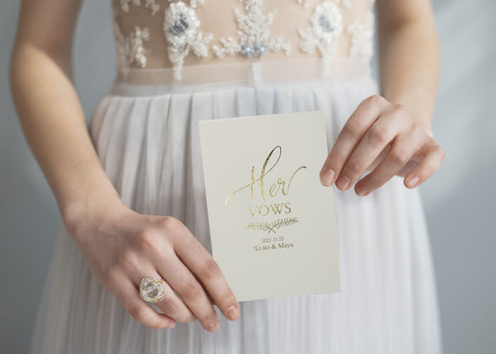 Wedding vow books誓いのノート「ホワイト」で感動演出