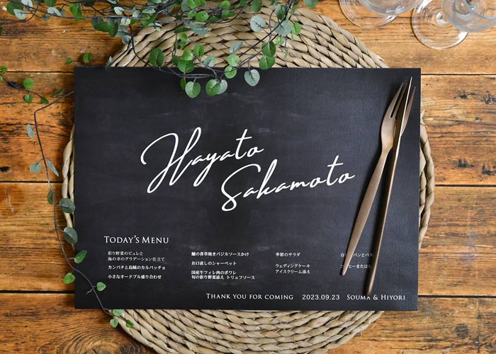 結婚式席札