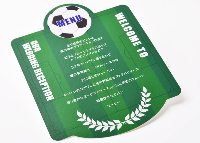ゲストテーブルを華やかに飾れるメニュー表