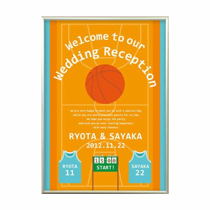 バスケットボールウェルカムボード