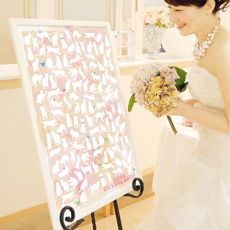 結婚式・二次会パーティーで大活躍のゲスト参加型演出、寄せ書きメッセージウェルカムボード