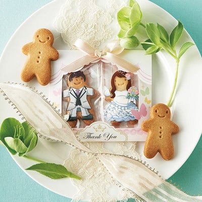 かわいいヒト型のクッキーいつまでもヨロシクッキー