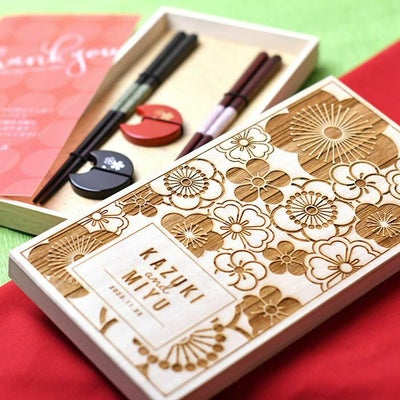 特別な桐箱に入れたお箸ギフトセット