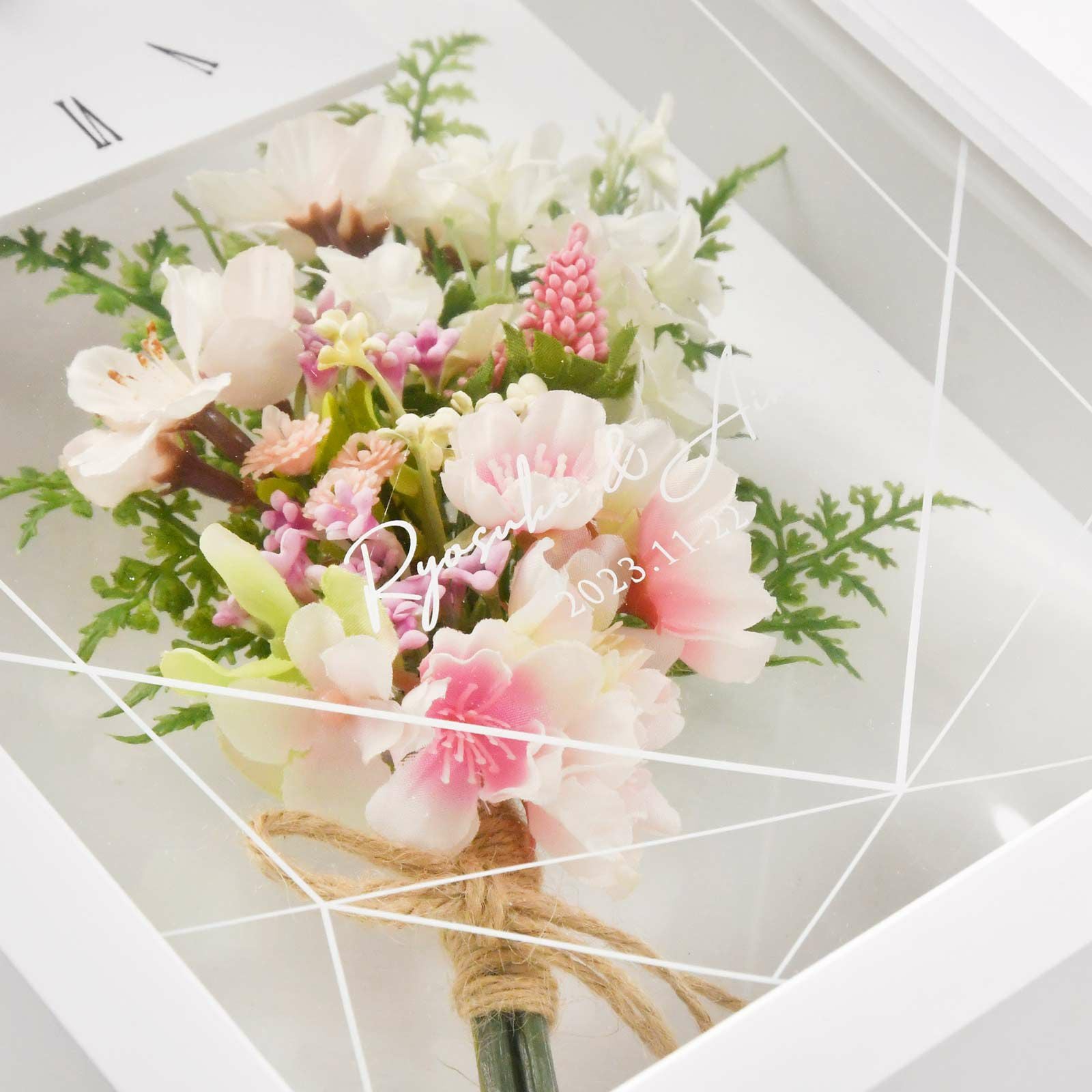 桜のアレンジは美しく高品質なアーティフィシャルフラワーを使用