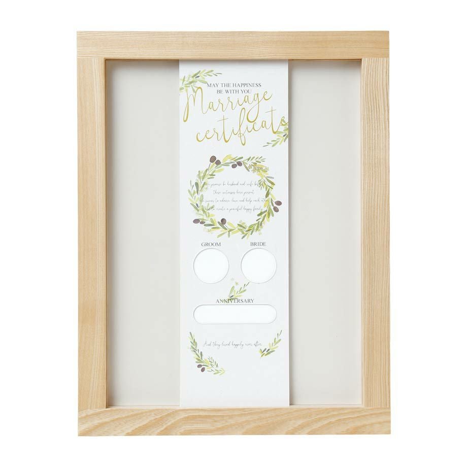 ウェルカムドロップス承認ボード結婚証明書面