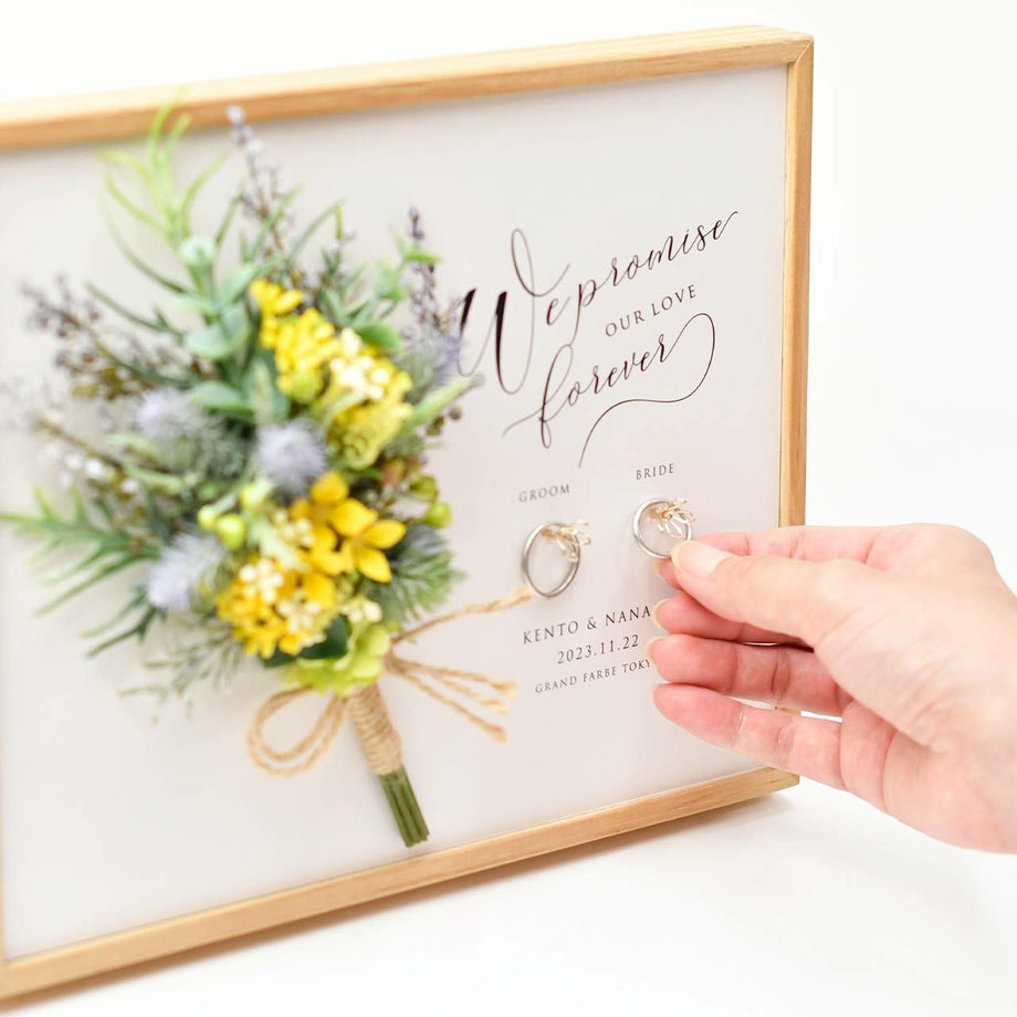 新居のインテリアとして飾って、はずした結婚指輪のリング置きに活躍！