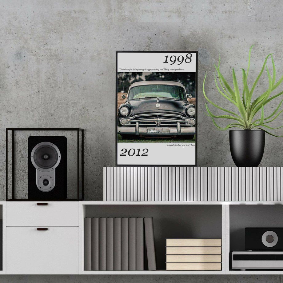 愛車ポスターを飾った部屋