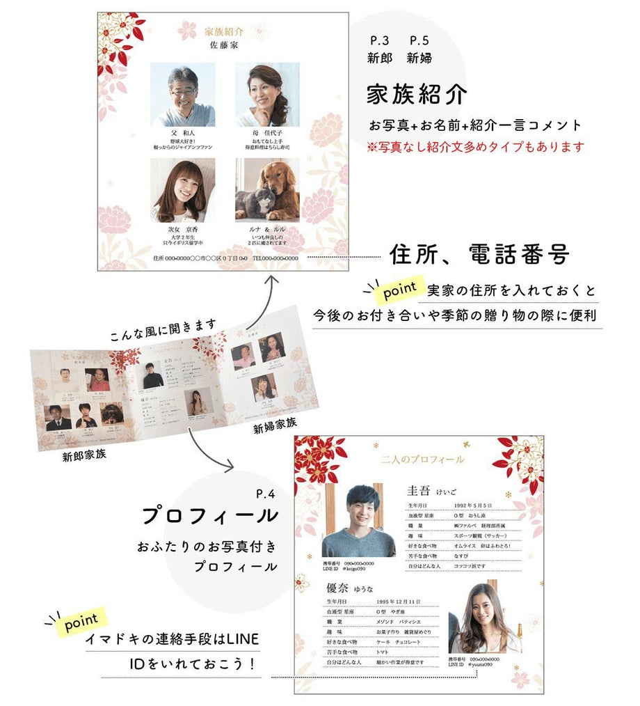 顔合わせ会しおりの表紙、あいさつ文、プログラム