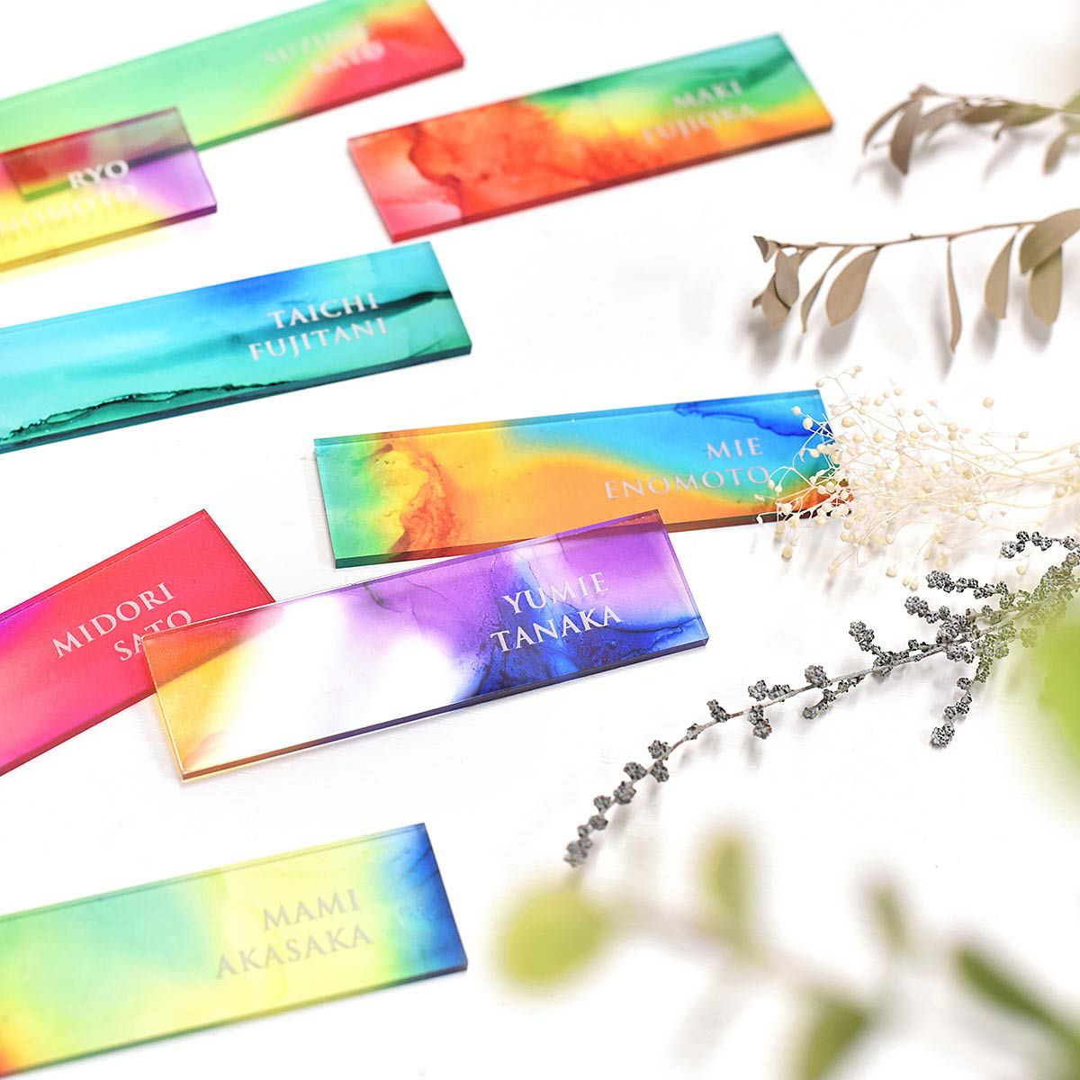 アクリルアート席札プレート「パッション」 ｜結婚式アイテムの通販