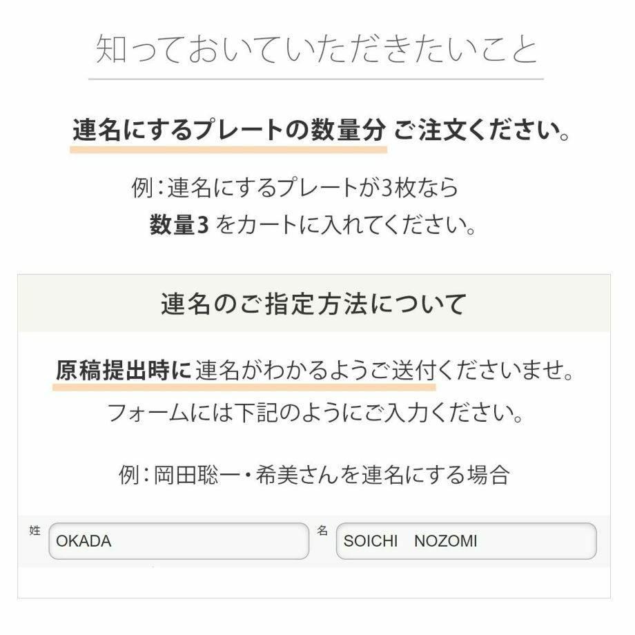 ゲスト参加型アクリル結婚証明書連名オプション