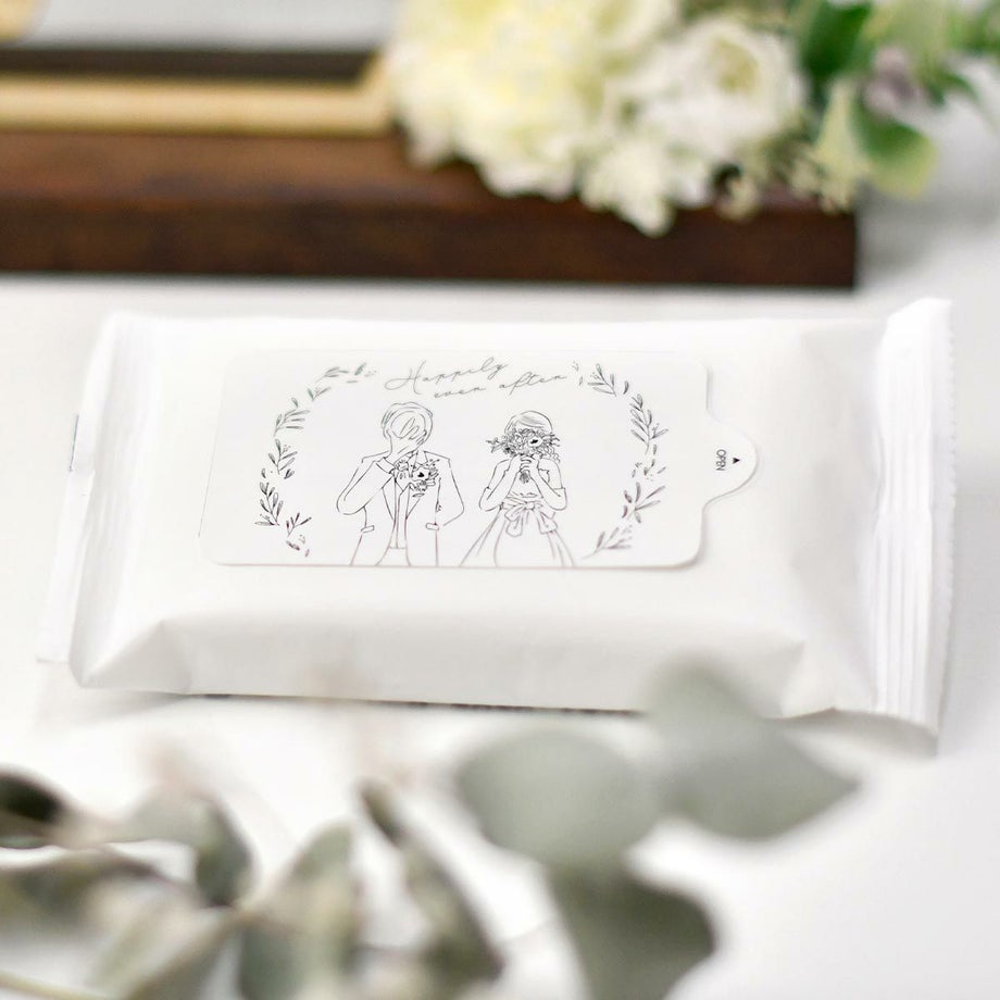結婚式のコロナ対策にゲストのおもてなしになる抗菌アルコールウェットティッシュ