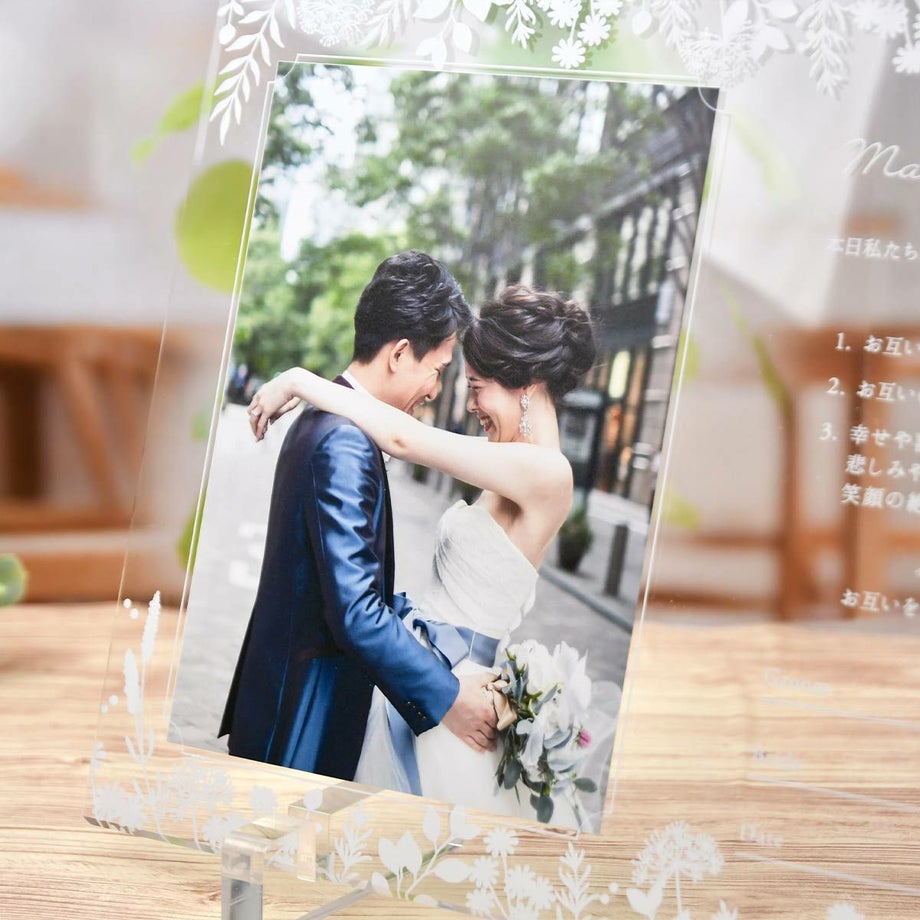 お写真もアクリルに直接UV印刷することでいつまでも美しいまま記念に残せる