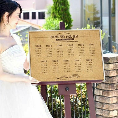 少人数婚むけのシーティング席次ボード