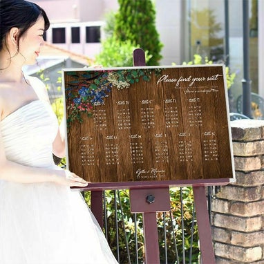 少人数婚むけのシーティング席次ボード