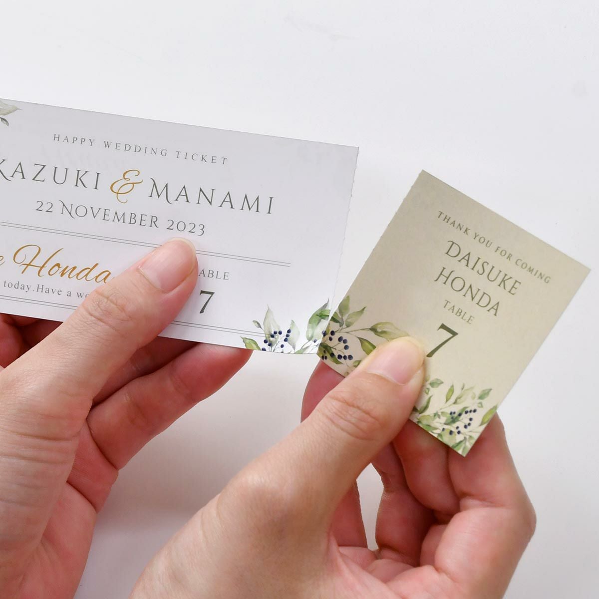 ファルベで販売しているテーマ婚に最適なエスコートカード