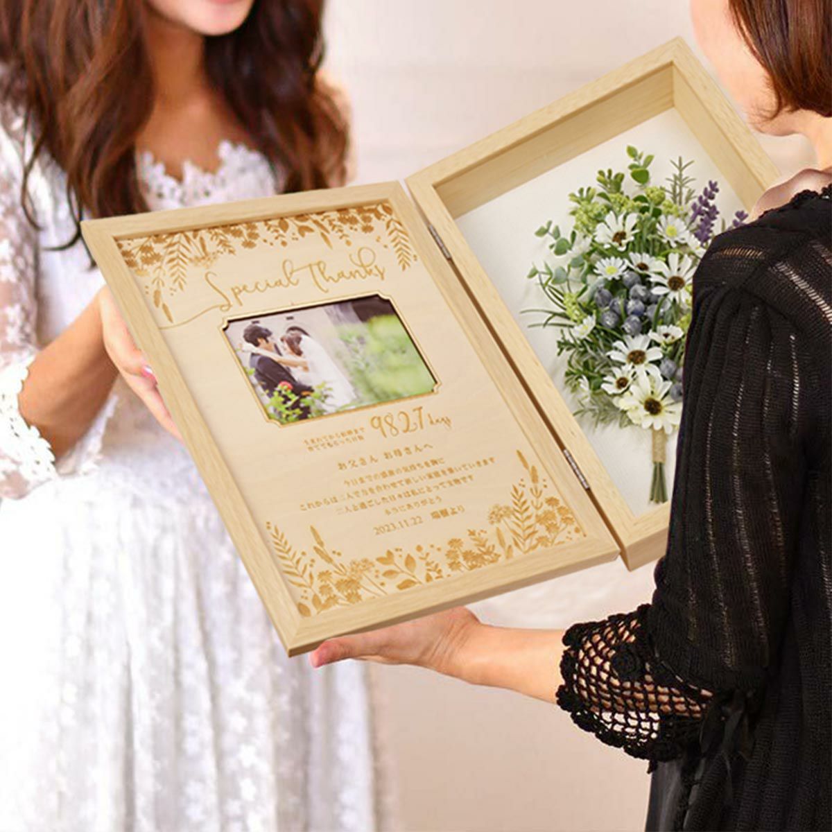 うれしい大きめサイズ花束なしでも見映え抜群