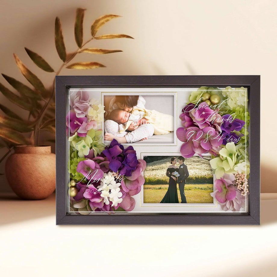 落ち着いたブラウンフレーム