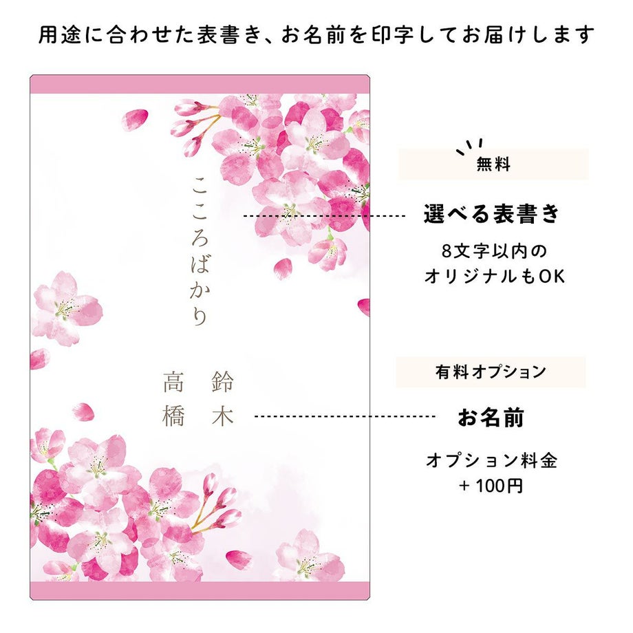 表書き名入れ対応のカタログギフト