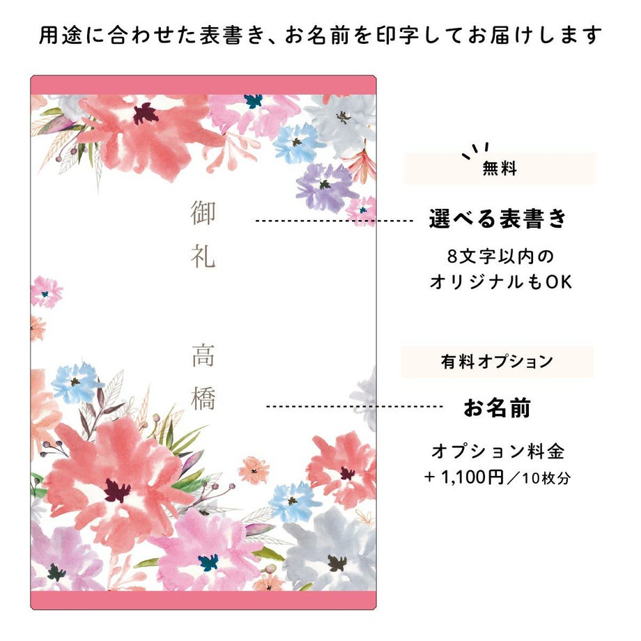 表書き名入れ対応のカタログギフト