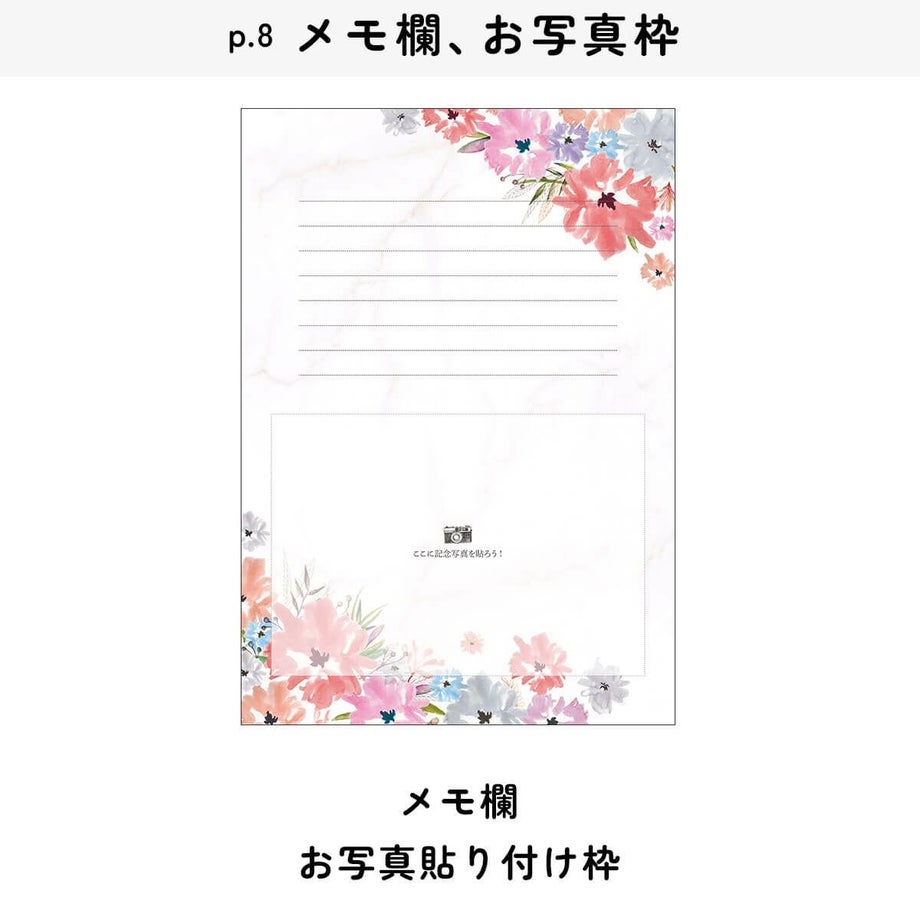 顔合わせ会しおりの写真入りコメント入り家族紹介
