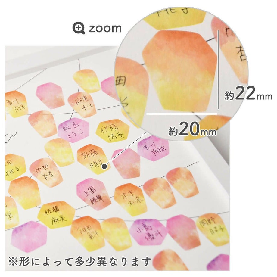 結婚証明書ランタンのイラスト部分の拡大図