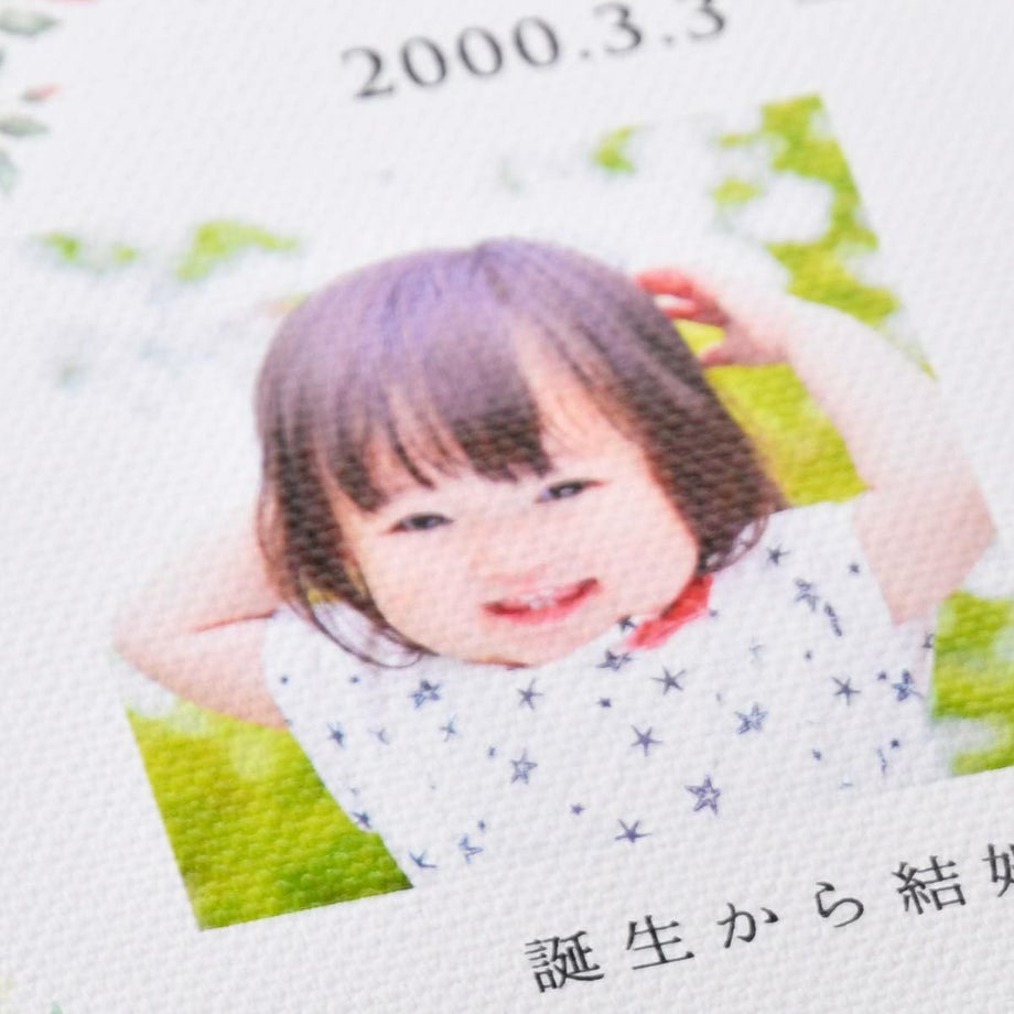 凹凸のあるキャンバス地拡大