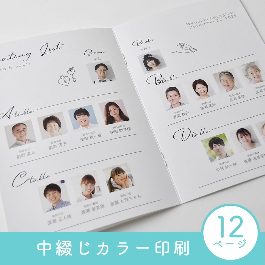 中綴じ印刷12ページ