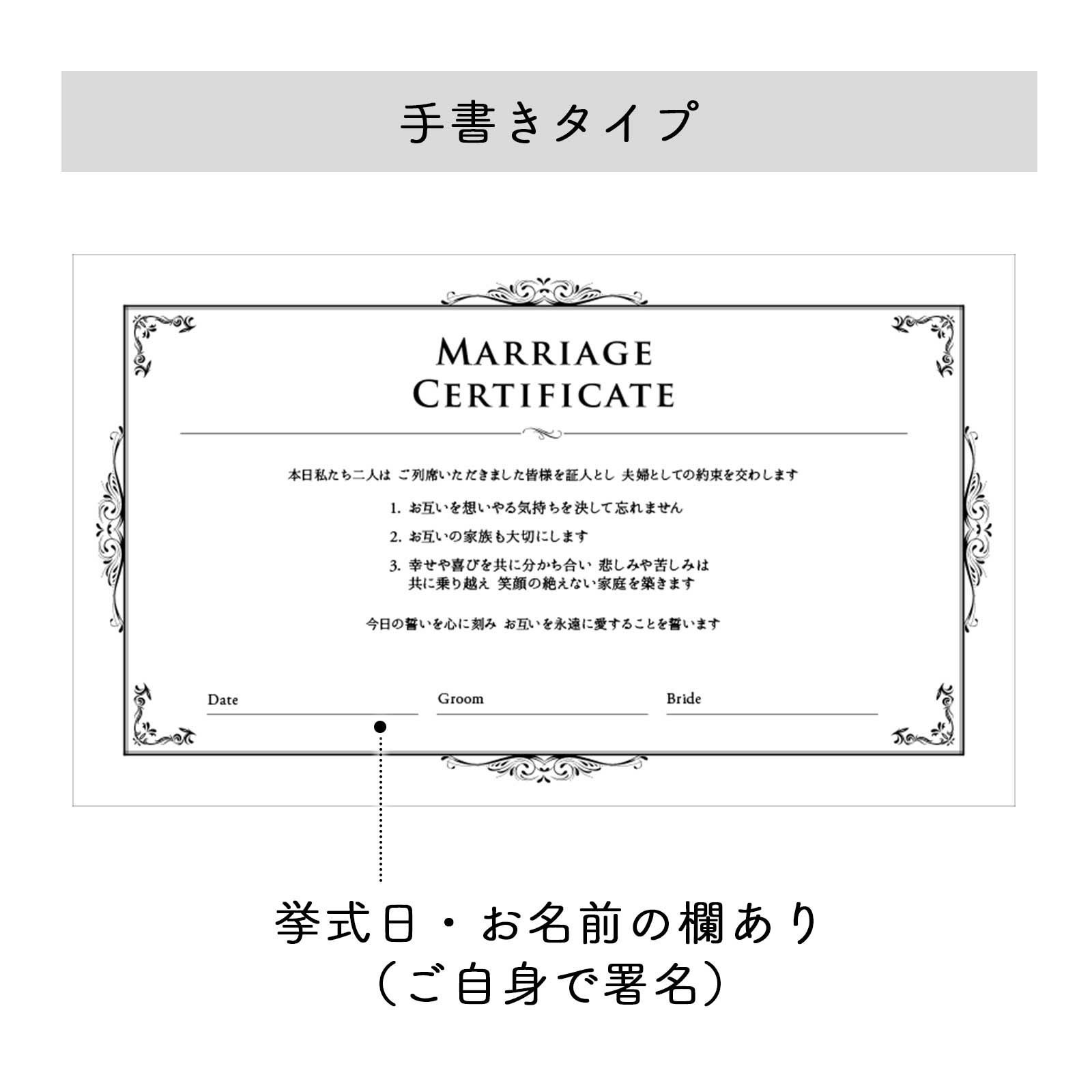 選べる署名タイプ手書きタイプ