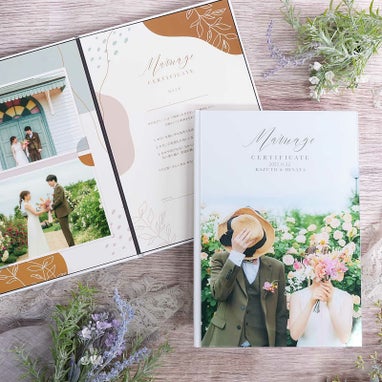 アクリルフォト表紙結婚証明書