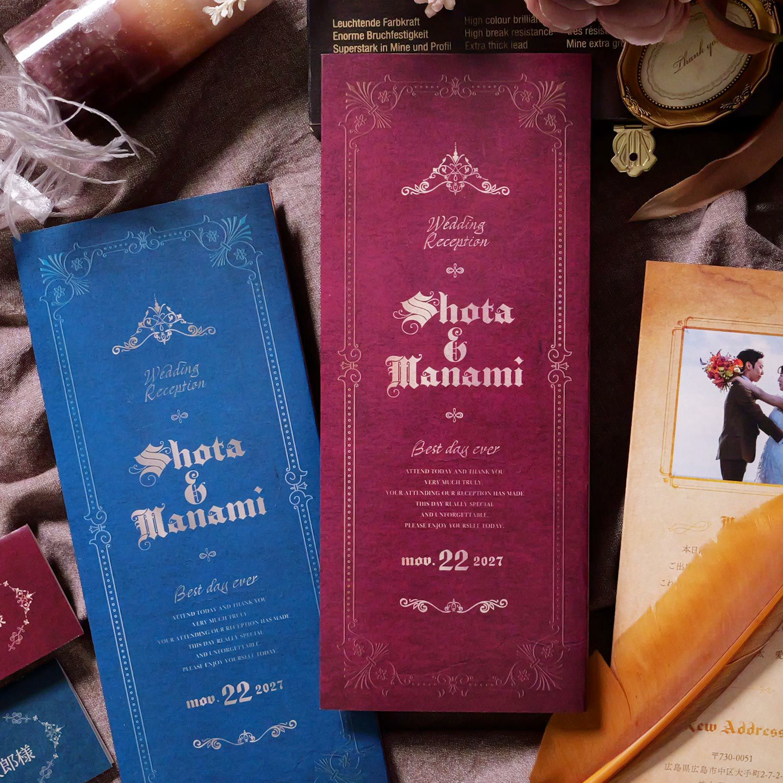 完全お任せ】ファンタジー席次表完成品オーダー（入力印刷込） ｜結婚