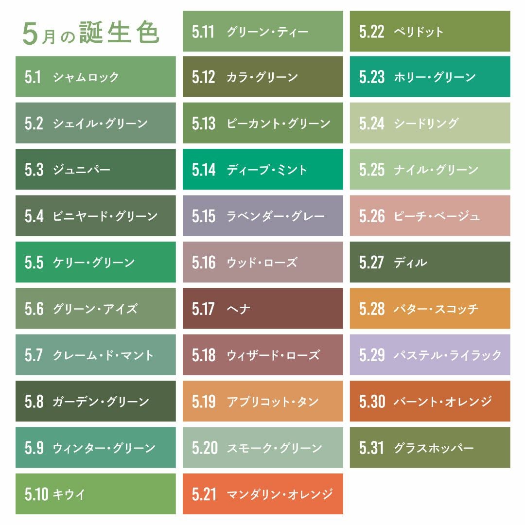 新郎新婦の誕生色でつくる結婚式の席札