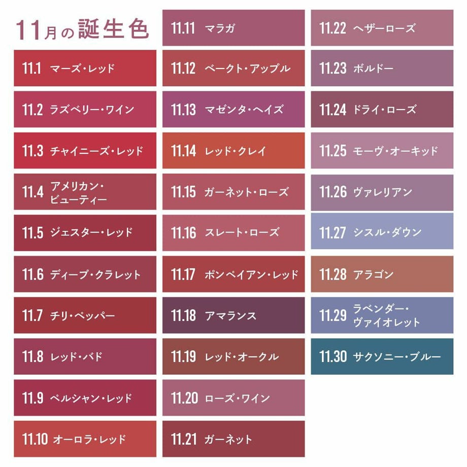 新郎新婦の誕生色でつくる結婚式の席札