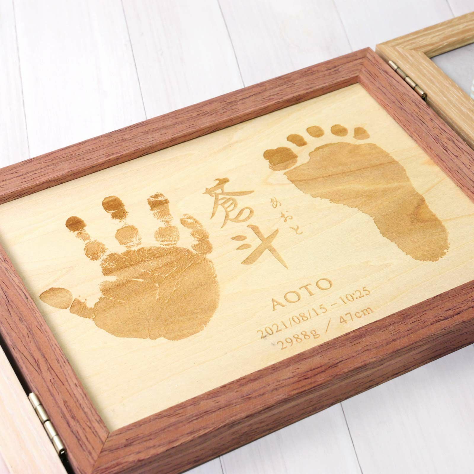 手足形ダブルフォトフレーム