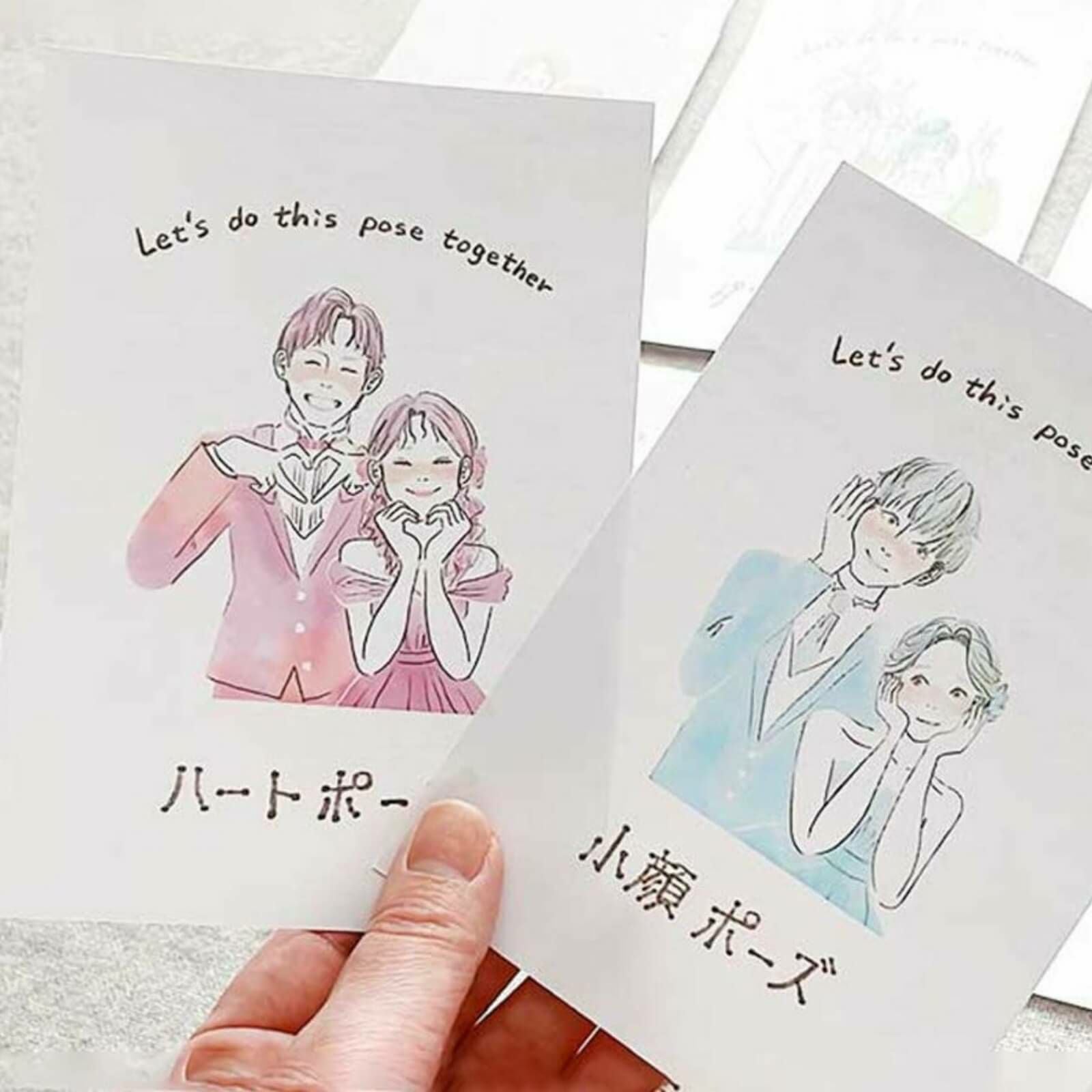 無料テンプレートで提供している大人気のポーズカードを商品化！