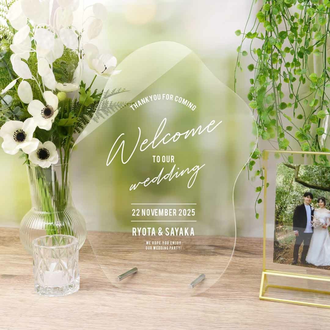 SNS映え必須！韓国風ウェーブ型ウェルカムミラーで作るおしゃれな結婚