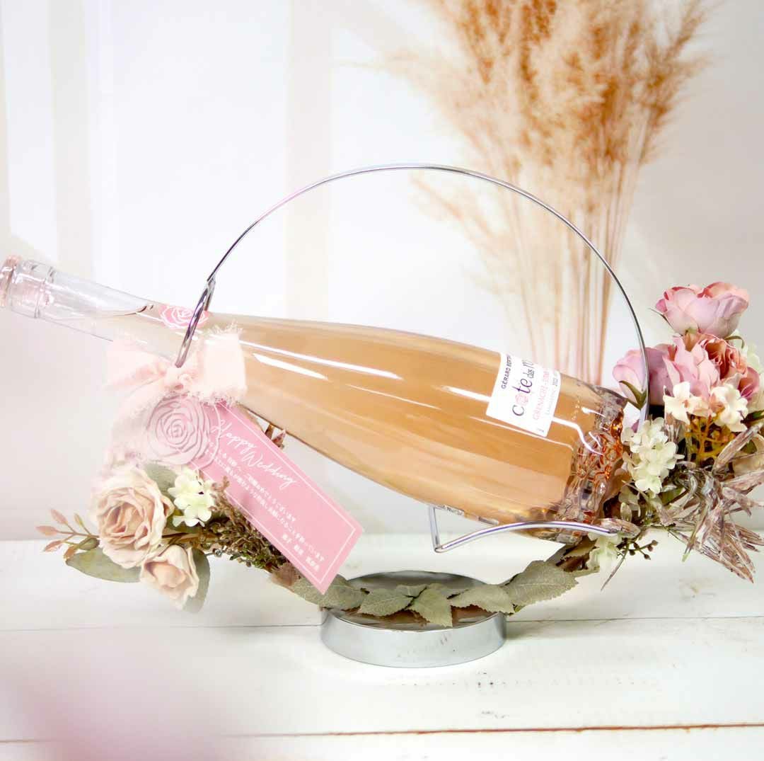 薔薇モチーフのワインギフト