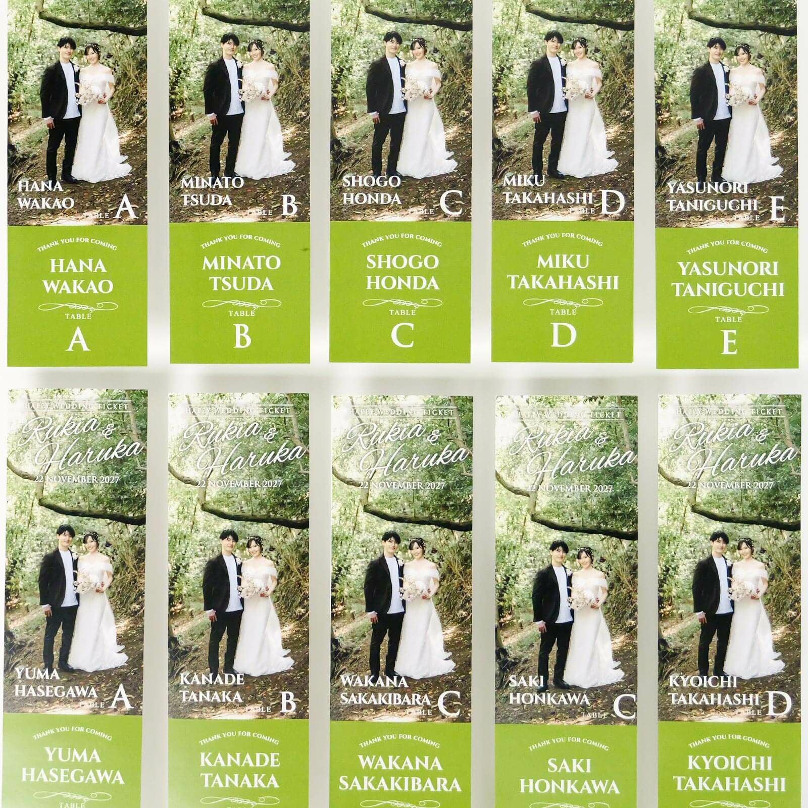 ステキなエスコートカードに仕上げるコツは画像サイズが大きいもの、余白が広めのものを選ぶのがコツ！