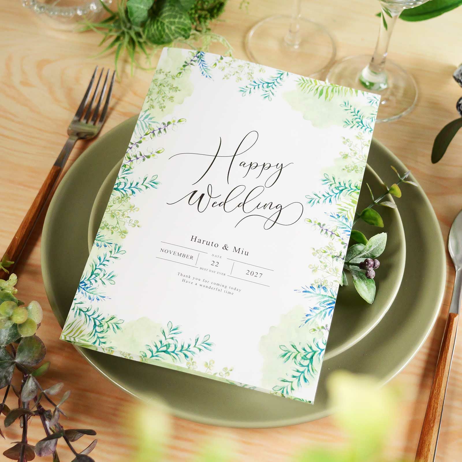 家族婚・少人数婚にぴったりのプロフィールブック